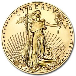 2007-W 4-Coin Burnished Gold American Eagle Set (w/Box