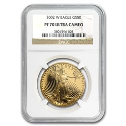 2002-W 4-Coin Proof Gold American Eagle PF-70 NGC Regis