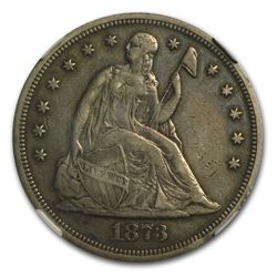 1873 Liberty Seated Dollar Extra Fine-45 NGC