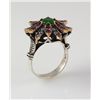 Image 1 : Natural Stone Statement Victorian Design Ring