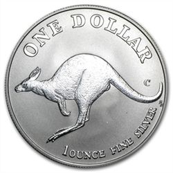 1998 1 oz Australian Silver Kangaroo In Capsule