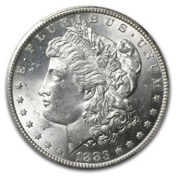 1882-1884-CC Morgan Dollars - MS-63 PCGS - Carson City