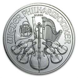 2009 1 oz Silver Austrian Philharmonic (Brilliant Uncir