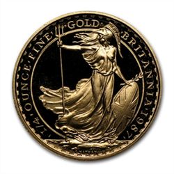 1987 1/4 oz Proof Gold Britannia