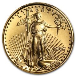 2006-W 1/10 oz Gold American Eagle MS-69 PCGS - West Po