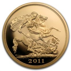 Great Britain 2011 5 Pound Gold PR-70DC 1st Strike PCGS