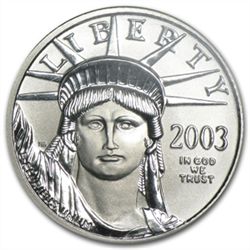 2003 1/10 oz Platinum American Eagle MS-70 NGC