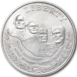 1991-P Mount Rushmore $1 Silver Commemorative - MS-70 P