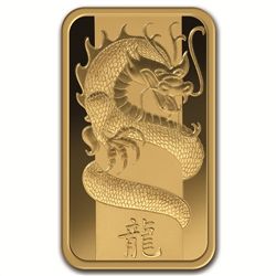 1 oz Pamp Suisse Year of the Dragon Gold Bar (In Assay)