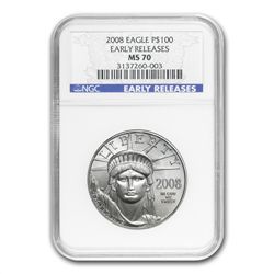 2008 4-Coin Platinum Eagle Set MS-70 NGC