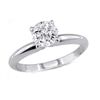 Image 1 : 0.50 ct Round cut Diamond Solitaire Ring, I-J, SI2