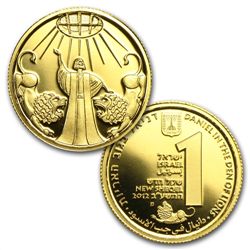 2010-12 Israel Biblical Art Series-Smallest Gold Coins