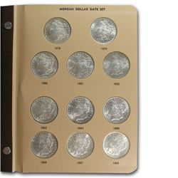 Morgan Dollar Date Set - BU - Dansco Album - 29 Coins