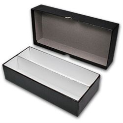 2 X 2 Double Row - 4 1/2x2x10 - Black Coin Storage Box