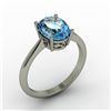 Image 1 : Topaz 2.50 ctw Ring 14kt White Gold