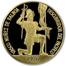 Panama 1975-77 500 Balboa Gold BU/Proof (AGW= 1.2067)