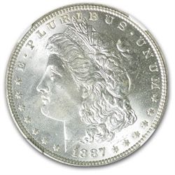 1887 Morgan Dollar - MS-65 NGC