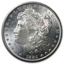 1882-1884-CC Morgan Dollar MS-64 NGC - GSA Holder