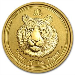 2010 1/10 oz Gold Lunar Year of the Tiger (Series II)