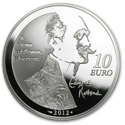 2012 10 Euro Silver Proof Heroes of French Literature -