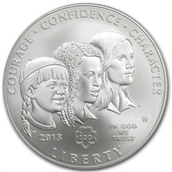 2013-W Girl Scouts $1 Silver Commemorative - MS-70 PCGS