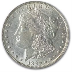 1896-O Morgan Dollar Almost Uncirculated-55 PCGS