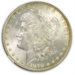 1878 Morgan Dollar 7 Tailfeathers Rev. of 78 MS-63 NGC