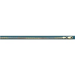 SOLID ROPE DC 3 COLOR 2.5mm 24in. 11.3 grs 14kt 3tone G