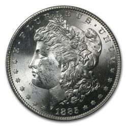 1885-S Morgan Dollar MS-63 PCGS VAM-6 S over S Top-100