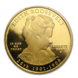 2013-W 1/2 oz Proof Edith Roosevelt PCGS PR-70DCAM FS