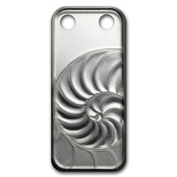 Nautilus - 1/5 oz Proof Silver Pamp Ingot Pendant