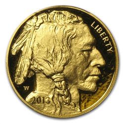 2013-W 1 oz Proof Gold Buffalo PR-69 PCGS (Black Diamon