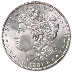 1887 Morgan Dollar - MS-65 PCGS