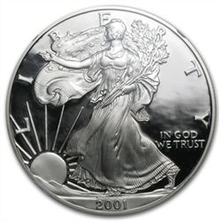 2001-W Proof Silver American Eagle PF-69 UCAM NGC