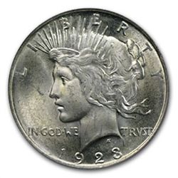 1922-1925 Peace Silver Dollars - MS-66 PCGS