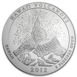 2012-P 5 oz Hawaii Volcanoes SP-70 PCGS Roosevelt Label