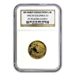 US Mint - $5 Gold Commem - MS &amp; PF-70 UCAM NGC or D
