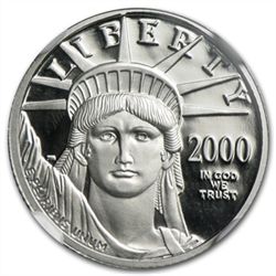2000-W 1/10 oz Proof Platinum American Eagle PF-70 NGC