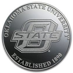 1 oz Oklahoma State University Silver Round .999 Fine
