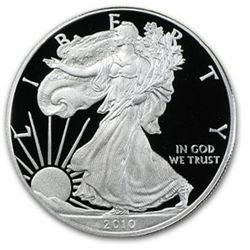 2010-W 1 oz Proof American Silver Eagle (w/Box &amp; Co