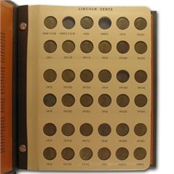 Near Complete Lincoln Cent Collection Dansco Album 1909