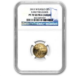 2013-W 1/10 oz Proof Gold American Eagle PF-70 NGC (ER)