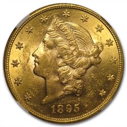 $20 Gold Liberty Double Eagle - MS-61 NGC