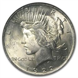 1922-1925 Peace Silver Dollars - MS-64 NGC