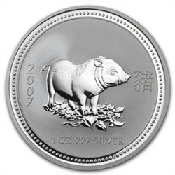 2007 1 oz Silver Lunar Year of the Pig (Series I)