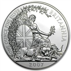 2007 1 oz Silver Britannia (Brilliant Uncirculated)