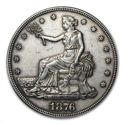 1876-S Trade Dollar - Almost Uncirculated