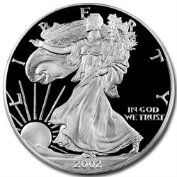 2002-W (Proof) Silver American Eagle PR-70 DCAM PCGS