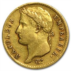 France Gold 20 Francs Napoleon (1807-1814)