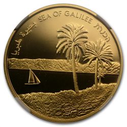 2012 Israel Sea of Galilee 1/2 oz Gold Coin PF-70 UCAM